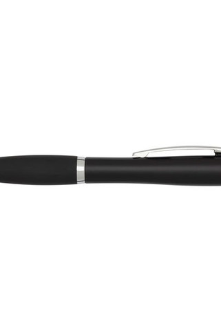 Nash RCS balpen met stylus van gerecycled plastic met gekleurde behuizing en zwarte grip (zwarte inkt) - EgotierPro 106457