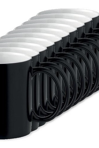 Pack de 100 GiftRetail MO9156 - SUBLIDARK Mug noir sublimation 300ml