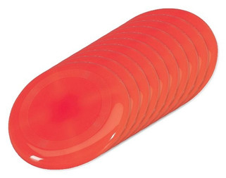 Pack mit 100 GiftRetail KC1312 - SYDNEY Outdoor Freizeit Frisbee 23 cm für Sport und Spiel