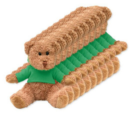 Pak van 10 GiftRetail MO7375 - JOHNNY Teddybeer met sweatshirt