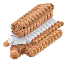 Pack of 100 GiftRetail MO7375 - JOHNNY Adorable Hoodie Teddy Bear Plush Toy