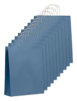 Pack of 10 GiftRetail MO6174 - PAPER TONE L Eco-Friendly Large European Gift Paper Bag 90gsm