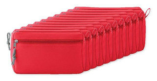 Pack of 10 GiftRetail MO9345 - NEW Eco-Friendly Double Zipper Cosmetic Travel Bag