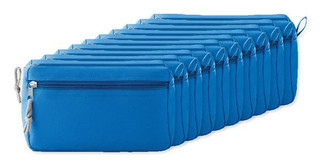 Pack of 10 GiftRetail MO9345 - NEW Eco-Friendly Double Zipper Cosmetic Travel Bag