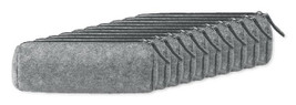 Pack of 100 GiftRetail MO9819 - PENLO Felt zippered pencil case
