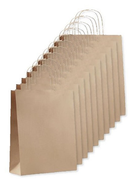 Pack mit 10 GiftRetail MO6173 - PAPER TONE M Papiertüte