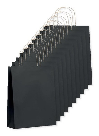 Pack of 100 GiftRetail MO6173 - PAPER TONE M Eco-Friendly Medium Recycled Gift Bag 90gsm