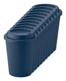 Förpackning med 10 GiftRetail MO6582 - NOLA PP mugg dubbelvägg 300 ml