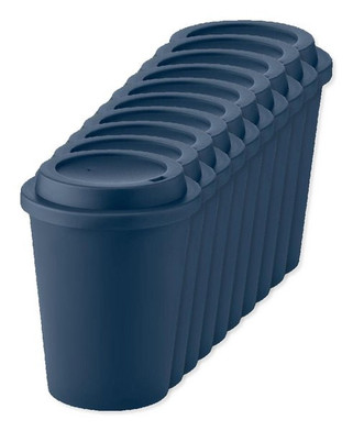 Pack mit 100 GiftRetail MO6582 - NOLA Doppelwandiger Becher PP 300 ml