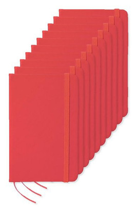 Pack da 100 GiftRetail MO1800 - NOTELUX Notebook A6 a righe