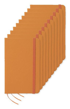 Pack of 100 GiftRetail MO1800 - NOTELUX Premium A6 Notebook with Hard PU Cover