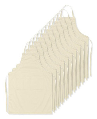 Pack of 100 GiftRetail MO8441 - FITTED KITAB Premium Adjustable Kitchen Apron with Pockets