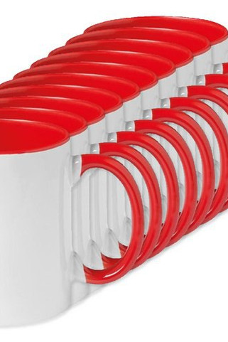 Förpackning med 10 GiftRetail MO8422 - SUBLIMCOLY Färgat sublime mugg