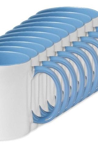 Pack of 10 GiftRetail MO8422 - SUBLIMCOLY Premium Coloured Ceramic Sublimation Mug 300ml