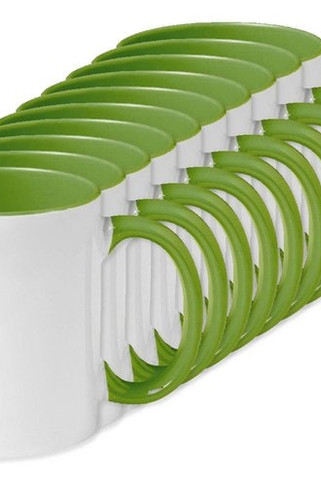 Pack of 100 GiftRetail MO8422 - SUBLIMCOLY Premium Coloured Ceramic Sublimation Mug 300ml