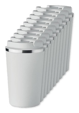 Förpackning med 10 GiftRetail MO6276 - BRACE Termosmugg rostfritt 350ml
