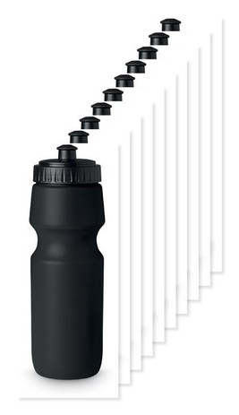 Pack of 10 GiftRetail MO8933 - SPOT SEVEN Eco-Friendly BPA free 700ml Leak-Proof Sport Bottle
