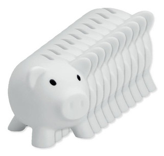 Pack of 100 GiftRetail MO8132 - PVC Piggy Bank with ABS stopper