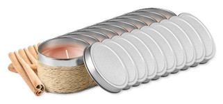 Pack mit 100 GiftRetail IT2873 - DELICIOUS Kerze mit Apfelduft