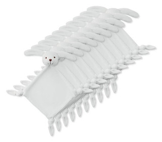 Pak van 10 GiftRetail MO9270 - LULLABY Pluche tutdoekje