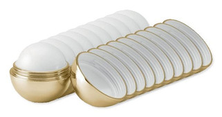 Pak van 10 GiftRetail MO9373 - UV SOFT Organische Lippenverzorging Bal met Vitamine E