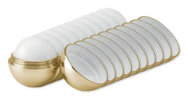 Pak van 100 GiftRetail MO9373 - UV SOFT Organische Lippenverzorging Bal met Vitamine E