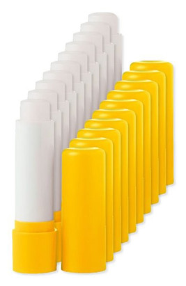 Pack of 100 GiftRetail IT2698 - GLOSS Natural Assorted Colors SPF10 Lip Balm