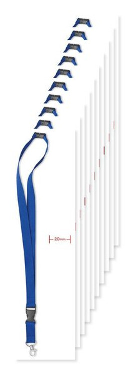 Pack of 100 GiftRetail MO8595 - LANY Premium 20mm Lanyard with Metal Hook and Safety Features