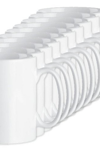 Förpackning med 100 GiftRetail MO8040 - SUBLIM Keramikkopp 300ml