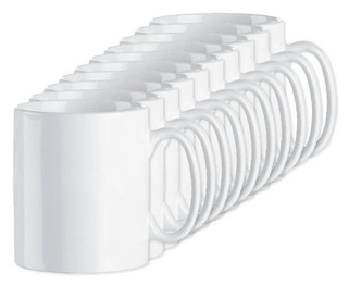 Pack of 100 GiftRetail MO8040 - SUBLIM Premium 300ml Ceramic Mug for Sublimation Printing