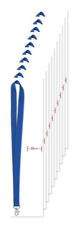 Pack de 10 GiftRetail MO9058 - SIMPLE LANY Tour de cou  20 mm