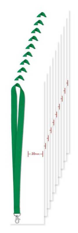 Pack of 100 GiftRetail MO9058 - SIMPLE LANY - Premium 20mm Lanyard with Metal Hook - Sublimation Print