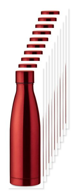 Pack of 10 GiftRetail MO9812 - BELO BOTTLE 500ml Copper Insulated Stainless Steel