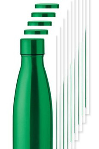 Pack of 10 GiftRetail MO9812 - BELO BOTTLE 500ml Copper Insulated Stainless Steel