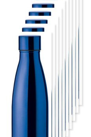 Pack of 100 GiftRetail MO9812 - BELO BOTTLE 500ml Copper Insulated Stainless Steel