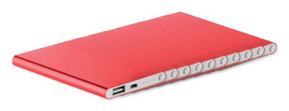 Zestaw 100 szt. GiftRetail MO8735 - POWERFLAT Płaski Powerbank 4000mAh