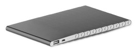 Pack of 100 GiftRetail MO8735 - POWERFLAT Ultra Slim 4000 mAh Aluminum USB Power Bank