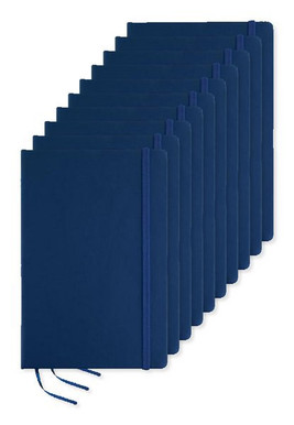 Pack of 10 GiftRetail MO1804 - ARCONOT Premium A5 Notebook with Elastic Closure