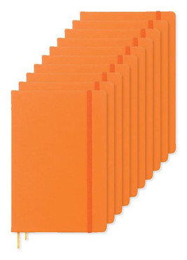 Pack of 100 GiftRetail MO1804 - ARCONOT Premium A5 Notebook with Elastic Closure