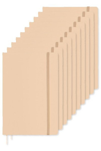 Pack of 100 GiftRetail MO1804 - ARCONOT Premium A5 Notebook with Elastic Closure