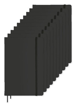 Pack of 100 GiftRetail AR1804 - ARCONOT A5 Hardcover Notebook with Elastic Strap