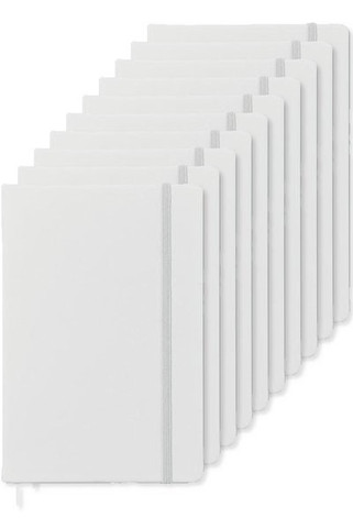 Pack of 100 GiftRetail AR1804 - ARCONOT A5 Hardcover Notebook with Elastic Strap
