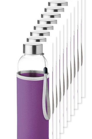 Pack de 10 GiftRetail MO9358 - UTAH GLASS Bouteille en verre 500ml