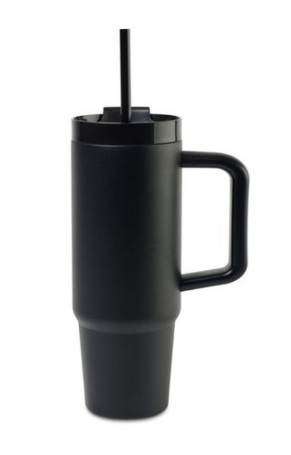 GiftRetail 101942 - Vaso térmico de viaje Adrian con pajita - 30 oz