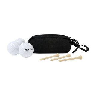 GiftRetail 102265 - Golf Links Recycled rPET Ball & Tee Caddy Kit