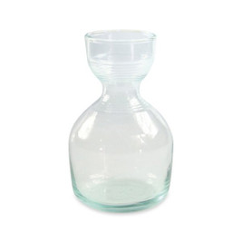 Be Home 102320 - Premium Recycled Ripple Carafe - Short