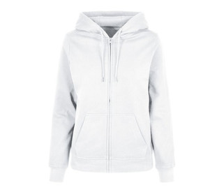 BUILD YOUR BRAND BYB009 - LADIES BASIC ZIP HOODY