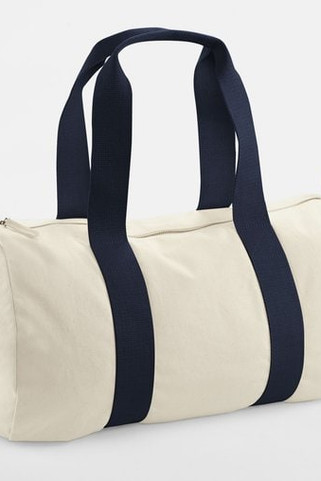 WestFord Mill WM814 - Eco-Friendly Organic Cotton Travel Barrel Bag
