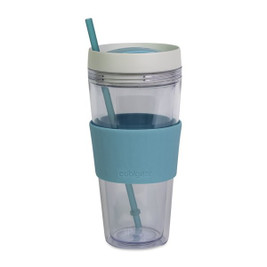 Cool Gear 102682 - Callisto Chiller Botella con pajita transparente - 24 oz