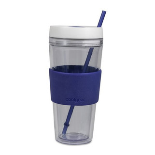 Cool Gear 102682 - Callisto Chiller Botella con pajita transparente - 24 oz